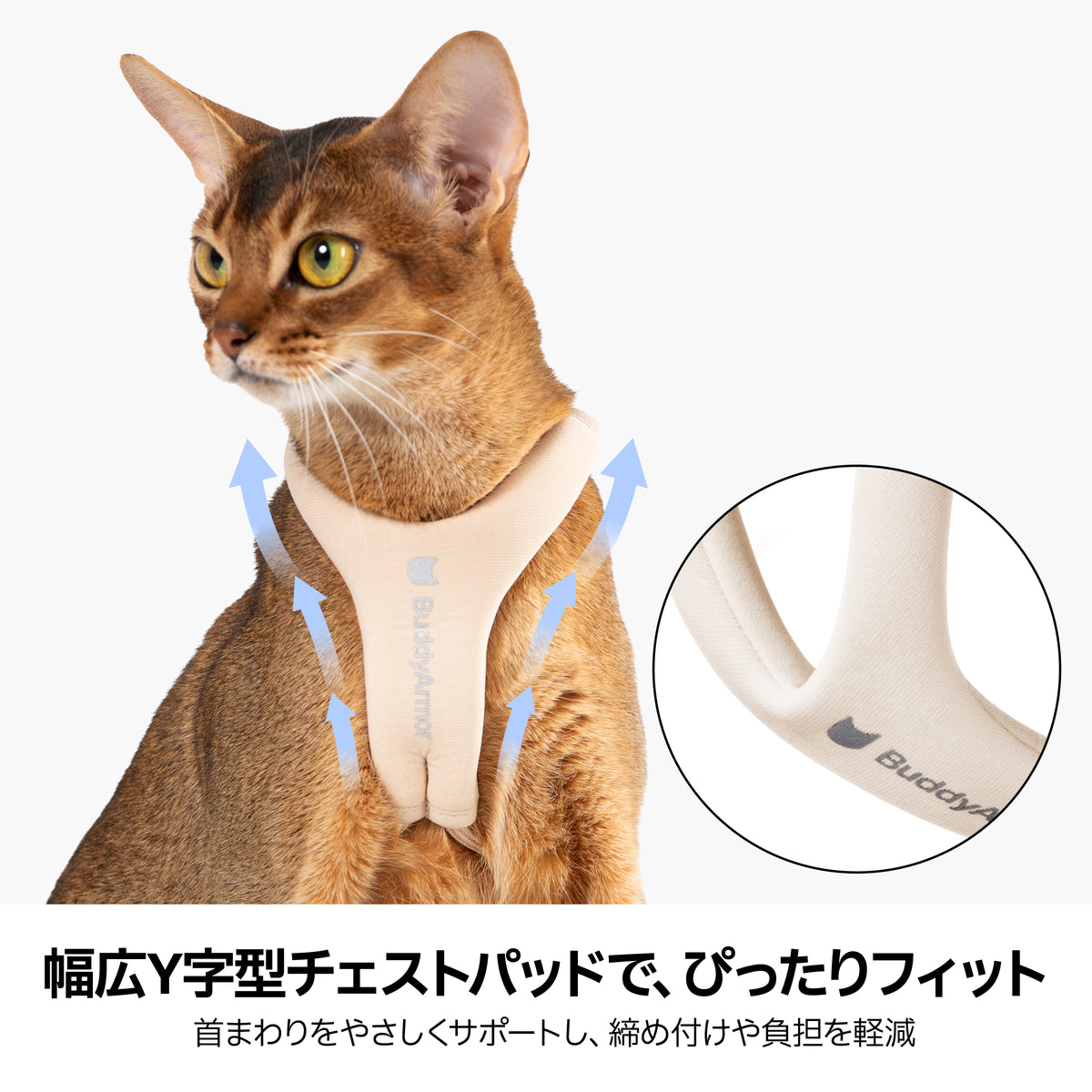 すり抜け防止・Y型ハーネス｜猫用