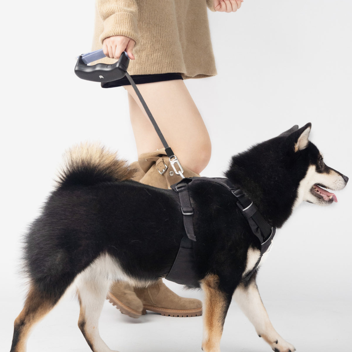 伸縮グリップ・収納型リード ｜猫・小-中型犬用